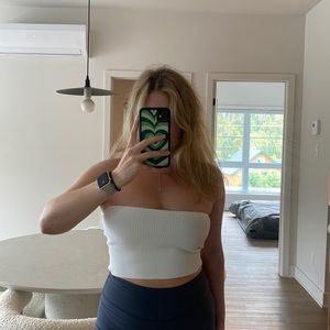 White tube top from aritzia